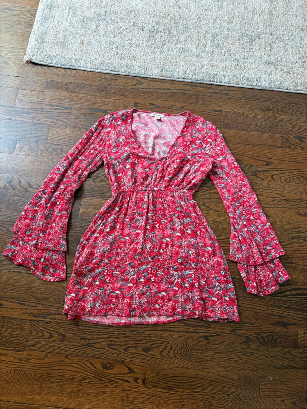 Billabong Red Floral Mini Dress